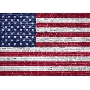 American Flag Photography Brick Backdrop 7x5 feet background ~ New